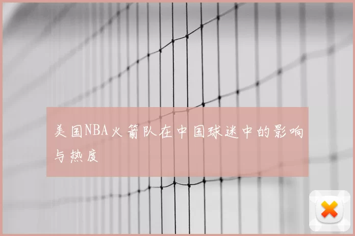 美国NBA火箭队在中国球迷中的影响与热度